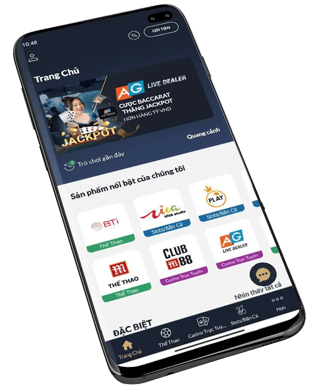 Đa dạng trò chơi cá cược trên ứng dụng 68gb